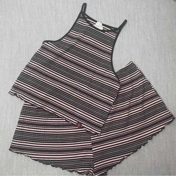 Savage x Fenty SET Thicc Rib Cami and Booty Short in Fine Wine Purple Line Werk - Picture 5 of 14